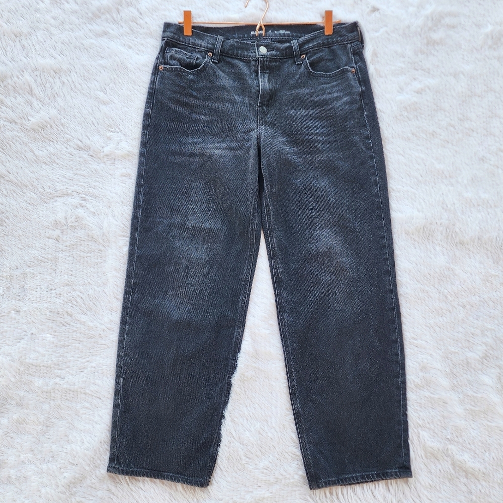 Old Navy Black Midrise Boyfriend Loose Jeans‎